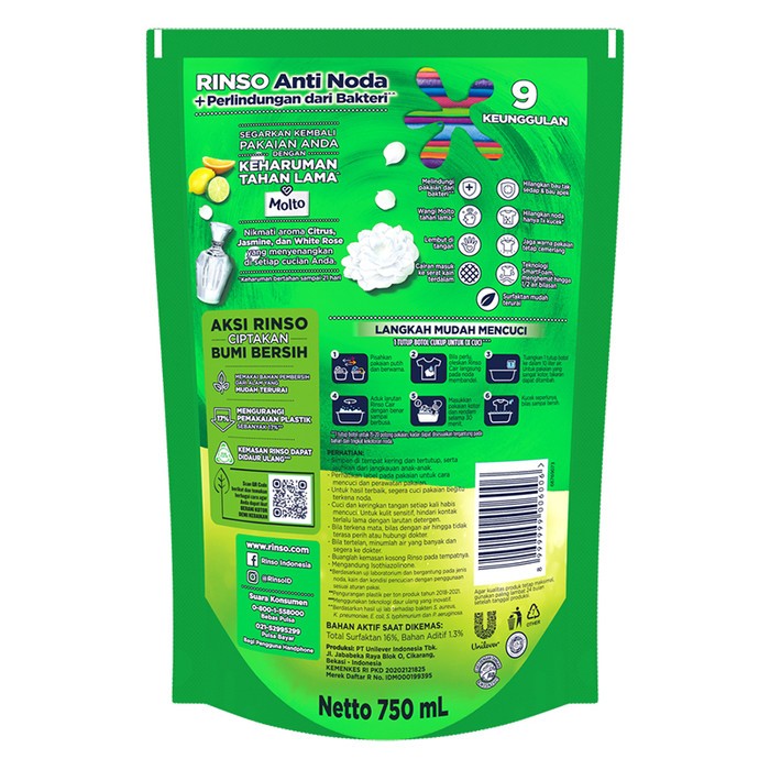 RINSO CAIR ANTI NODA + MOLTO CLASSIC FRESH 750 ML – 4