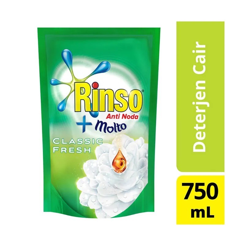 RINSO CAIR ANTI NODA + MOLTO CLASSIC FRESH 750 ML