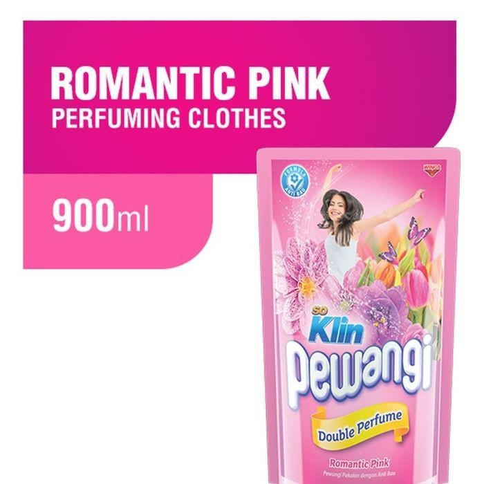 SOKLIN PEWANGI DOUBLE PERFUME ROMANTIC PINK 900 ML – 2