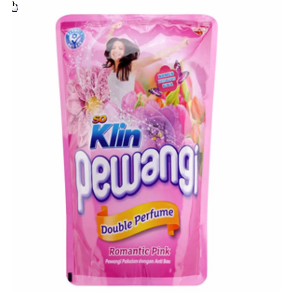 SOKLIN PEWANGI DOUBLE PERFUME ROMANTIC PINK 900 ML