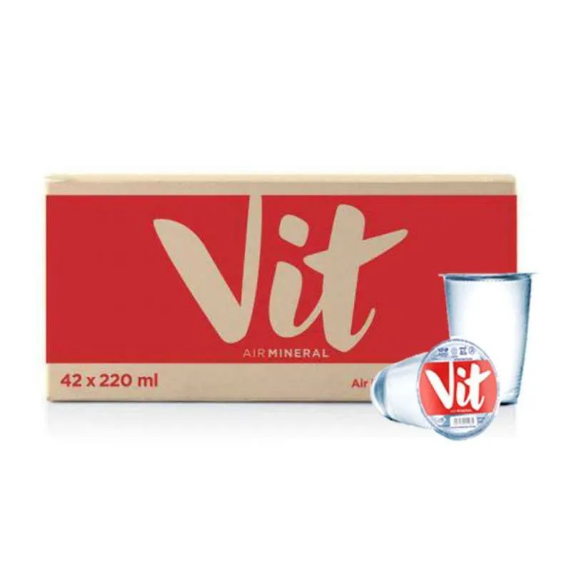 Air Mineral Vit (Gelas : 1 Dus : 1 Karton : 48 Pcs)-1