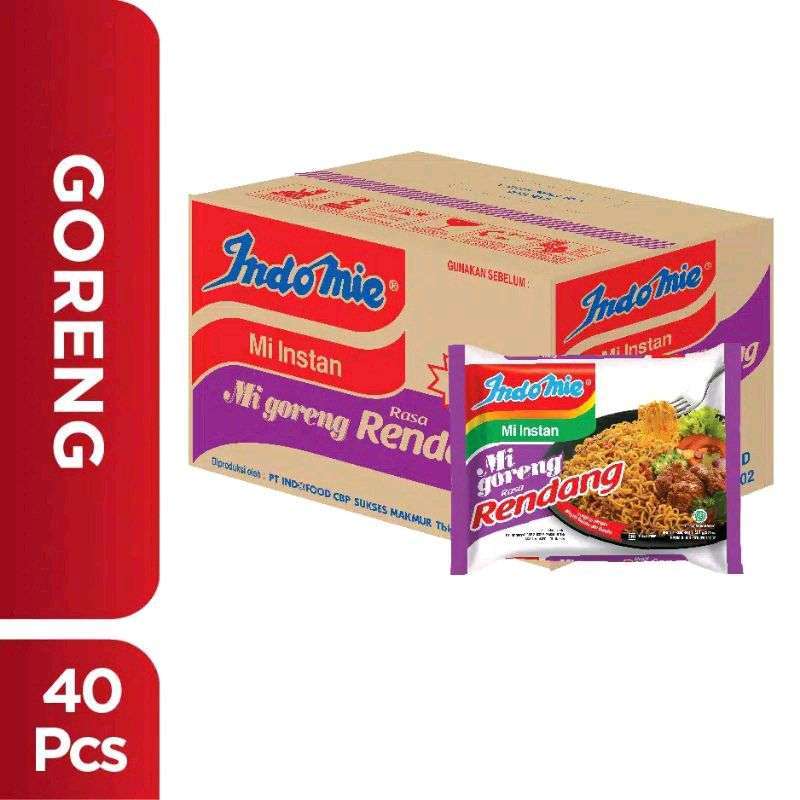 Indomie Goreng Rendang (1 Dus : 1 Karton : 40 Pcs)-5