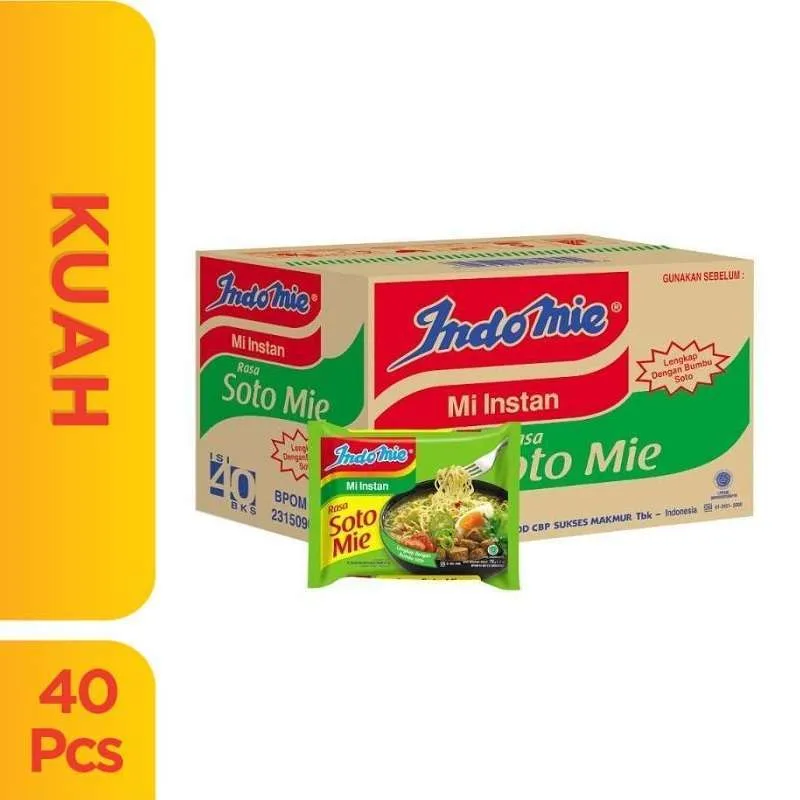 Indomie Soto (1 Dus : 1 Karton : 40 Pcs)