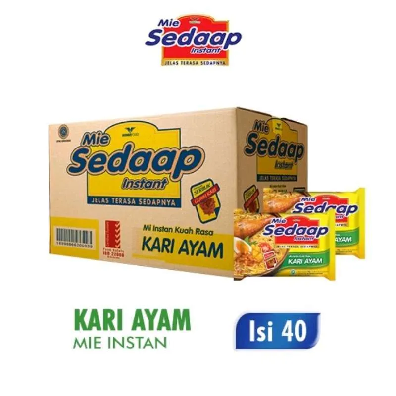 Mie Sedaap Kari Ayam (1 Dus : 1 Karton : 40 Pcs)-1