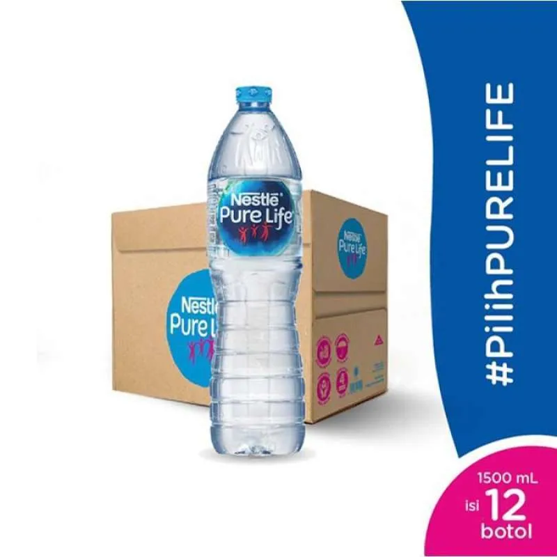 Nestle Air Mineral (1500 Ml : 1 Dus : 1 Karton : 12 Pcs)